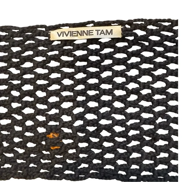 Rare Vintage Vivienne Tam Crochet Scarf - Picture 14 of 14